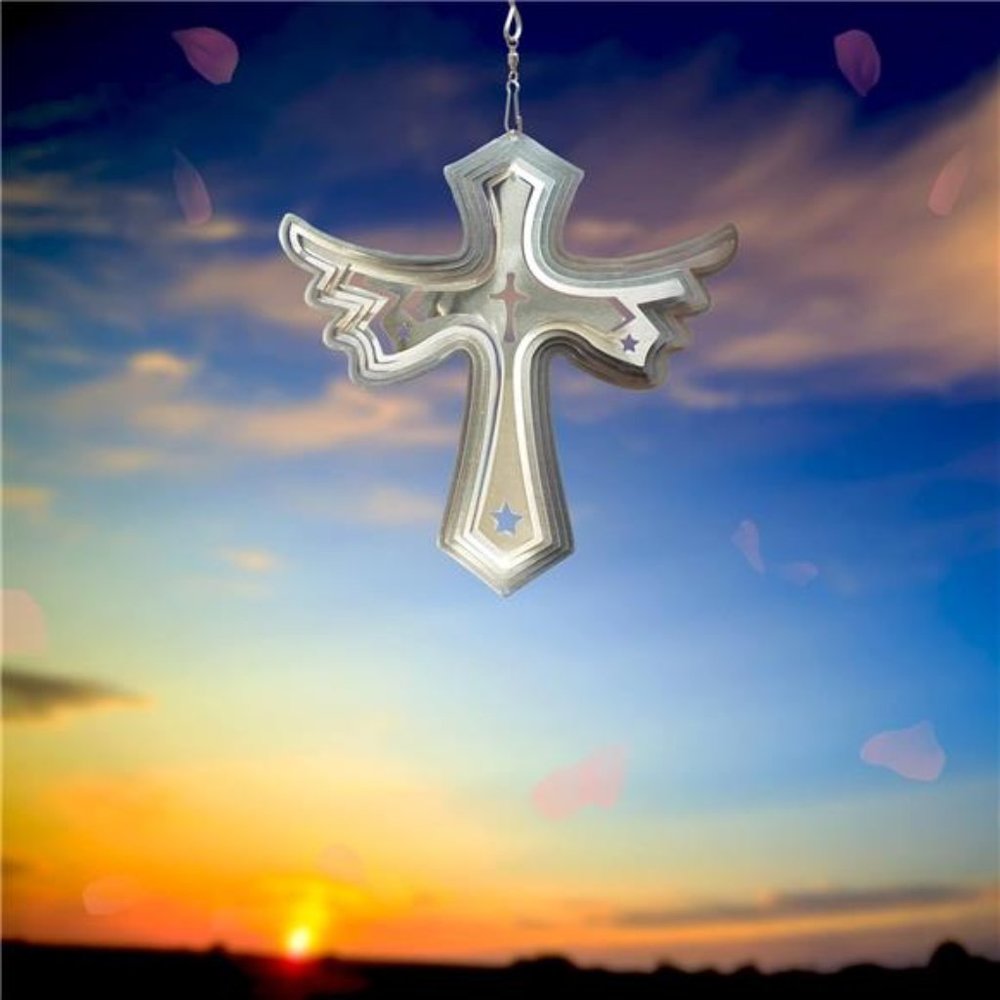 Stainless Steel Wind Spinner Worth Gift Indoor Outdoor Garden Decoration Crafts
